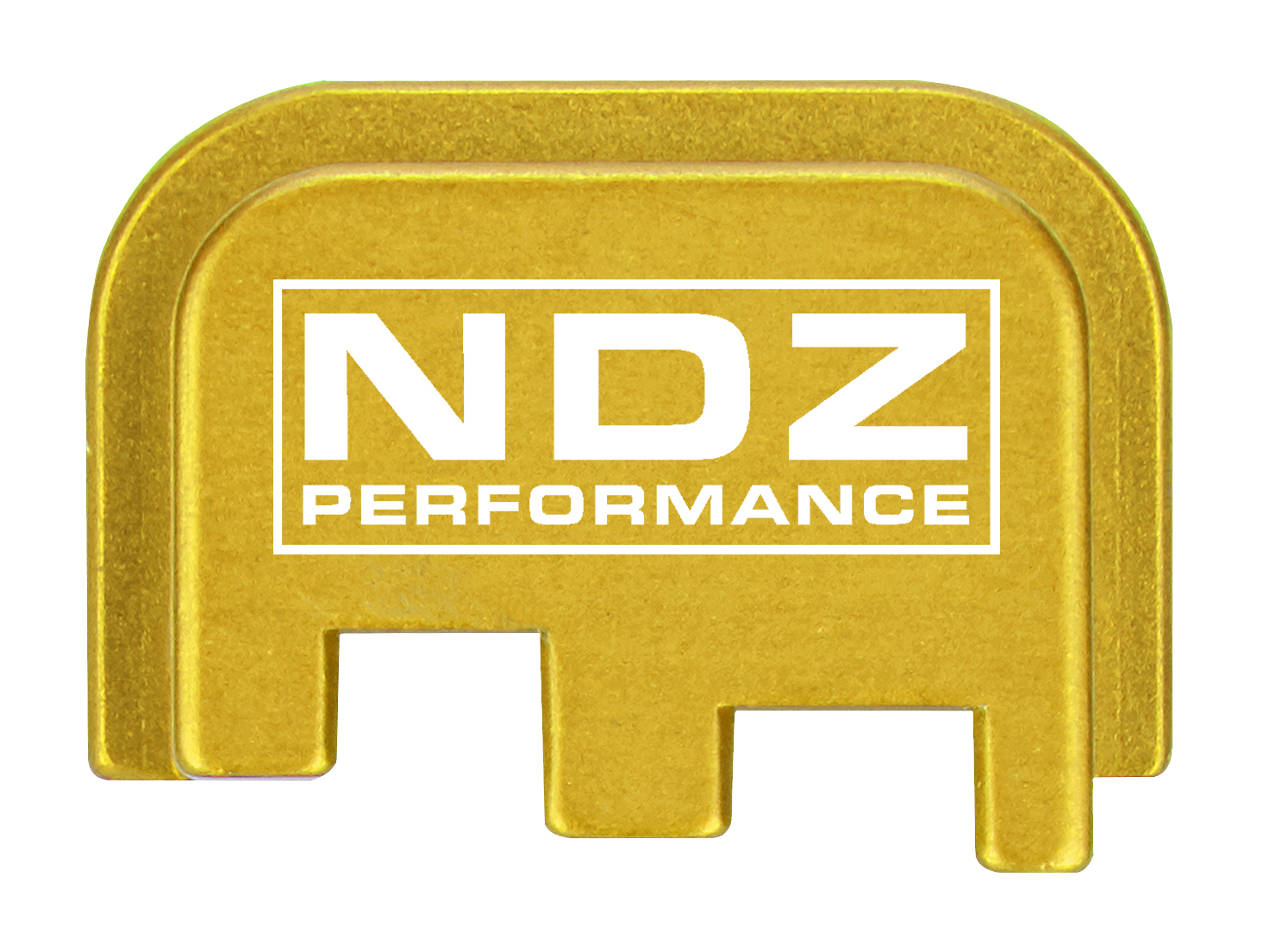 Gold 1911 Recoil Spring Plug With Laser Engraved Image - NDZ Performance