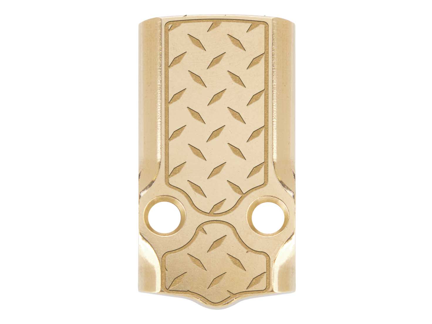 NDZ Cut Brass Optic Sight Cover Plate Engraved Fits Glock 43X 48