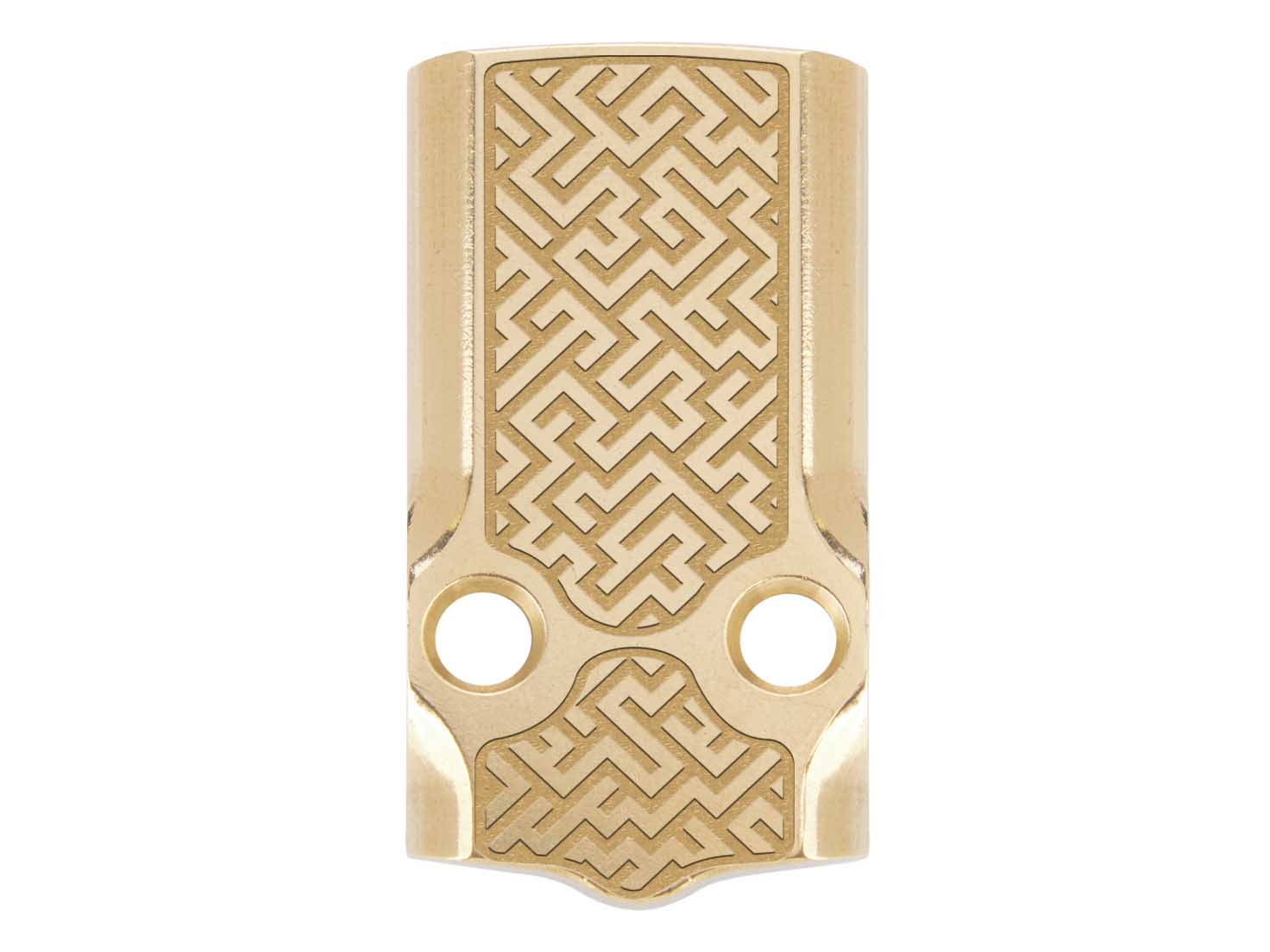 NDZ Glock 43X 48 MOS Cut Slimline Brass Optic Sight Cover Plate