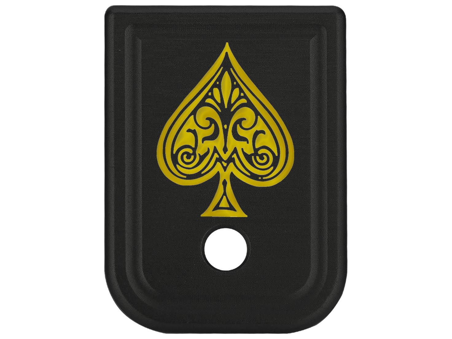 NDZ Glock Gen 1-4 17 19 22 23 26 45 Magazine Base Plate Aluminum Gold Engraved - Picture 9 of 71