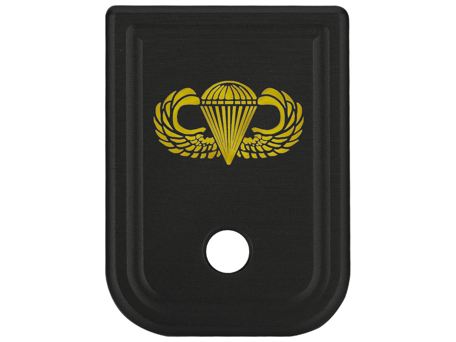 NDZ Glock Gen 1-4 17 19 22 23 26 45 Magazine Base Plate Aluminum Gold Engraved - Picture 10 of 71