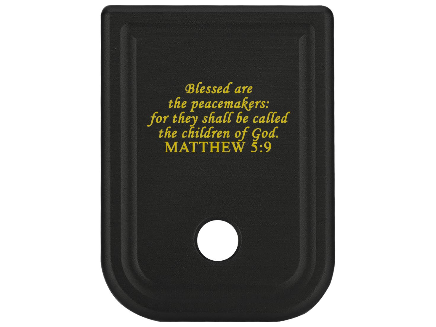 NDZ Glock Gen 1-4 17 19 22 23 26 45 Magazine Base Plate Aluminum Gold Engraved - Picture 11 of 71