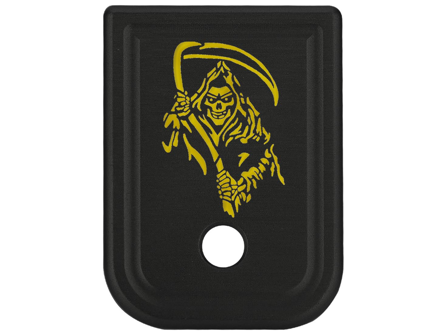 NDZ Glock Gen 1-4 17 19 22 23 26 45 Magazine Base Plate Aluminum Gold Engraved - Picture 20 of 71