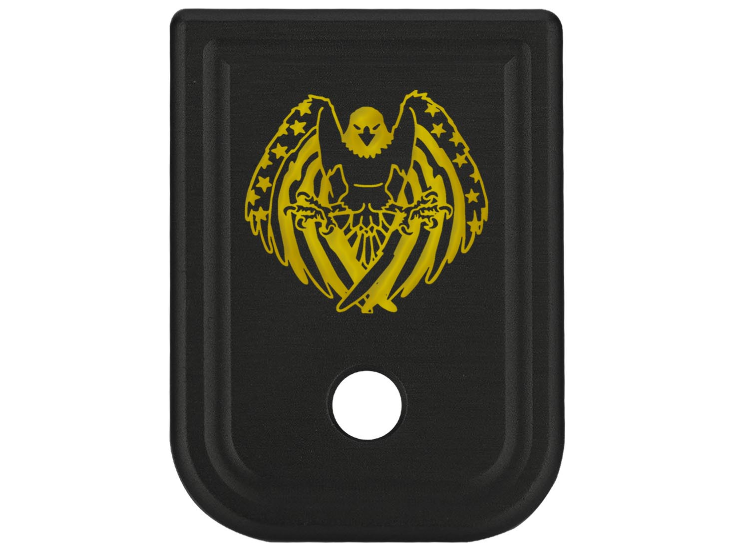 NDZ Glock Gen 1-4 17 19 22 23 26 45 Magazine Base Plate Aluminum Gold Engraved - Picture 60 of 71