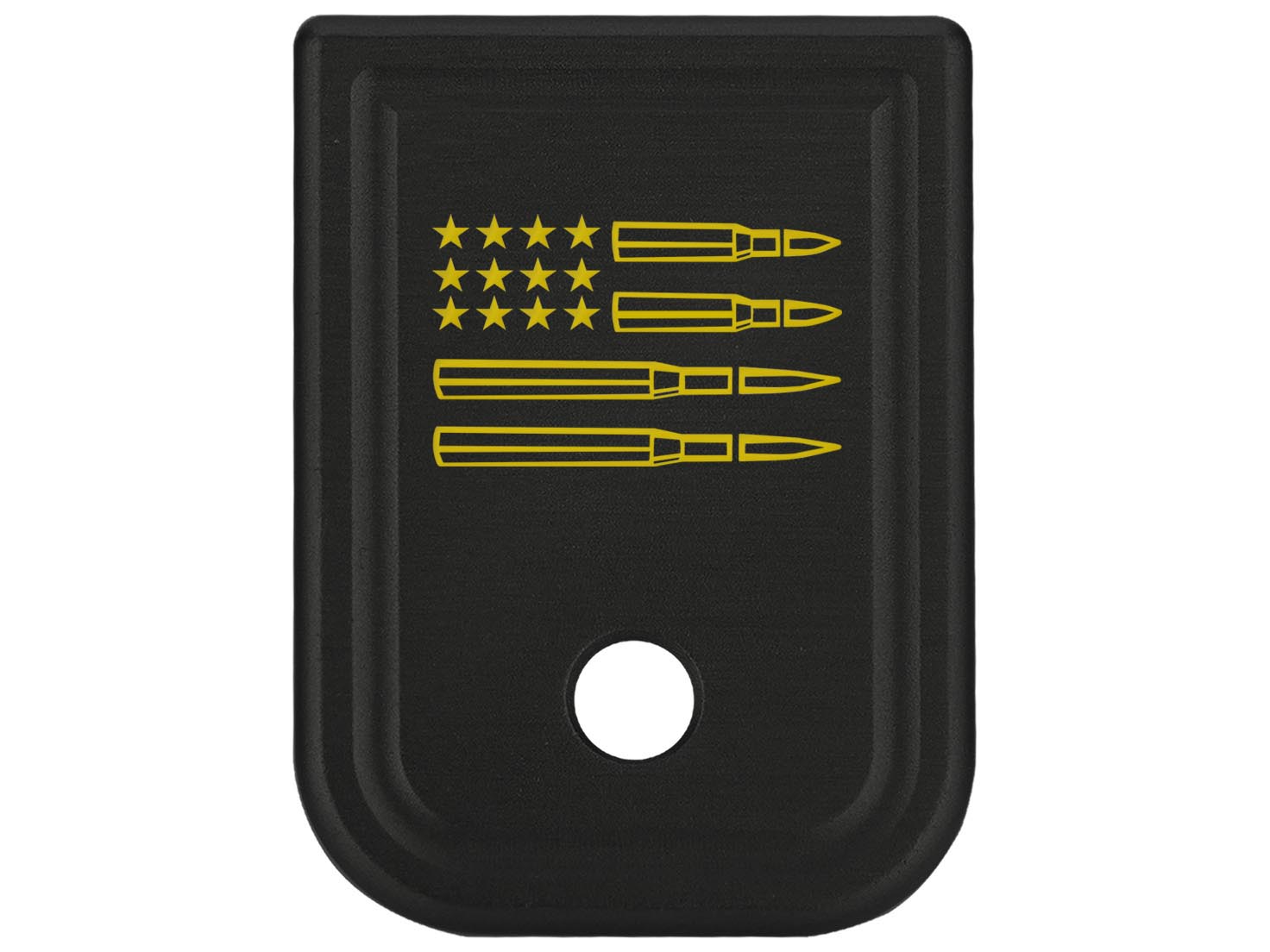 NDZ Glock Gen 1-4 17 19 22 23 26 45 Magazine Base Plate Aluminum Gold Engraved - Picture 62 of 71