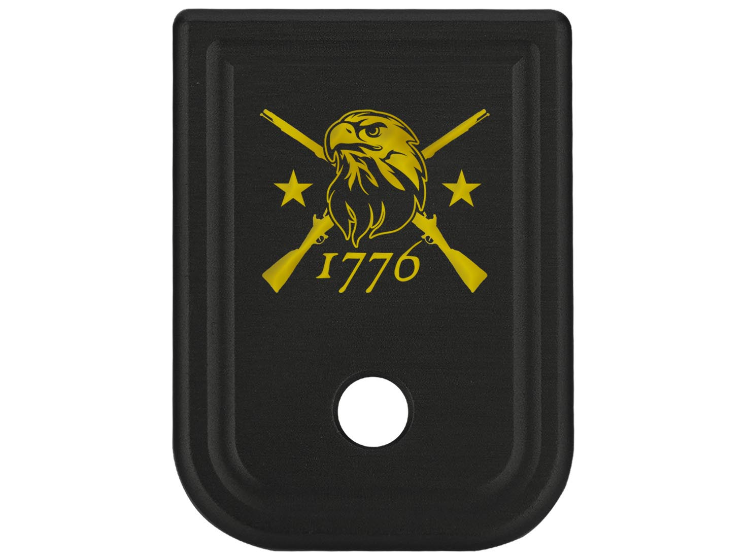 NDZ Glock Gen 1-4 17 19 22 23 26 45 Magazine Base Plate Aluminum Gold Engraved - Picture 63 of 71
