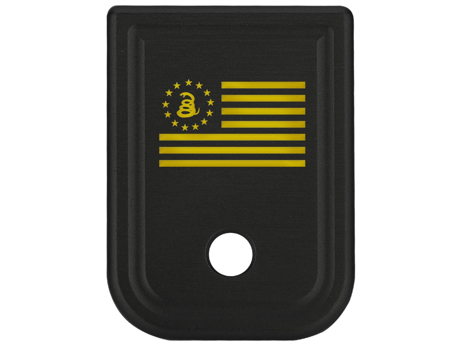NDZ Glock Gen 1-4 17 19 22 23 26 45 Magazine Base Plate Aluminum Gold Engraved - Picture 66 of 71