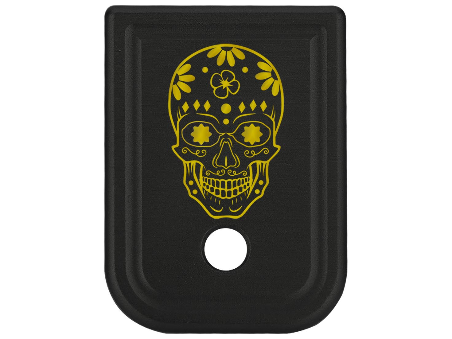 NDZ Glock Gen 1-4 17 19 22 23 26 45 Magazine Base Plate Aluminum Gold Engraved - Picture 67 of 71