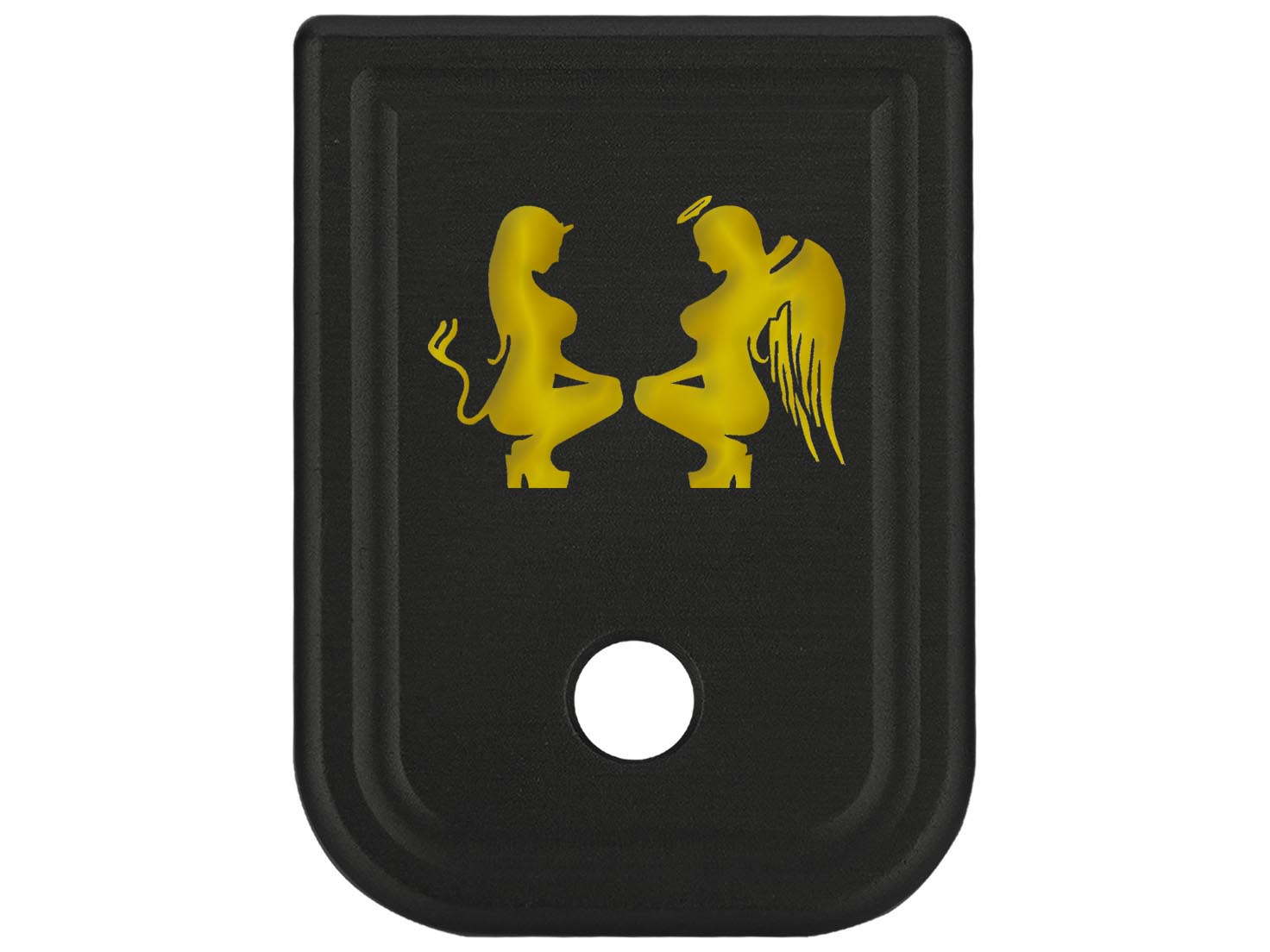 NDZ Glock Gen 1-4 17 19 22 23 26 45 Magazine Base Plate Aluminum Gold Engraved - Picture 23 of 71