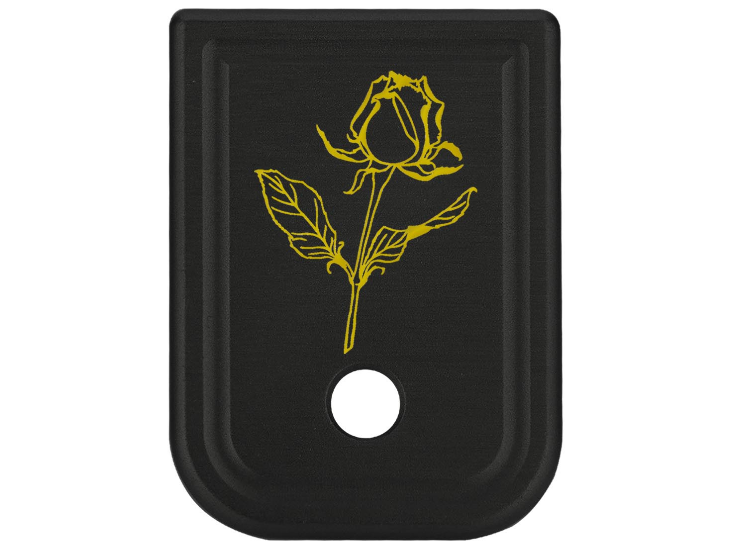NDZ Glock Gen 1-4 17 19 22 23 26 45 Magazine Base Plate Aluminum Gold Engraved - Picture 25 of 71