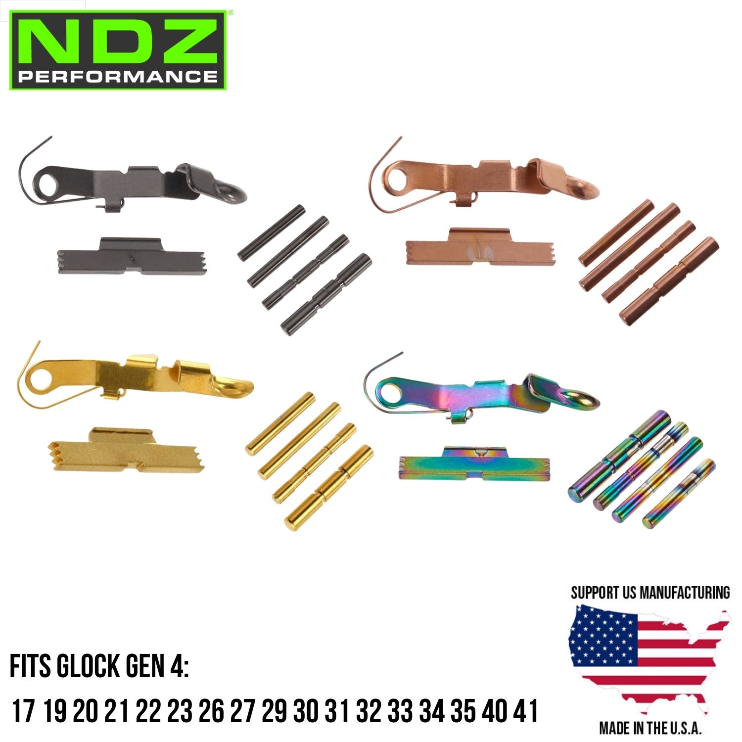 Extended Control Kit ESLL Pins Ghost Bullet Slide Release PVD for