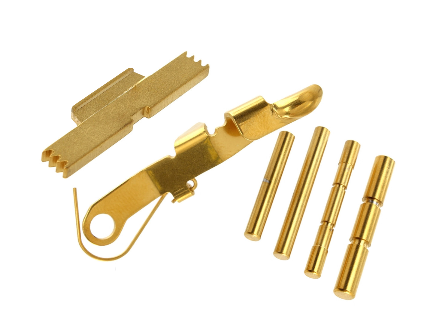 NDZ Glock 19 Gen 1-3 Extended Control Kit ESLL Pins Ghost Bullet Slide ...