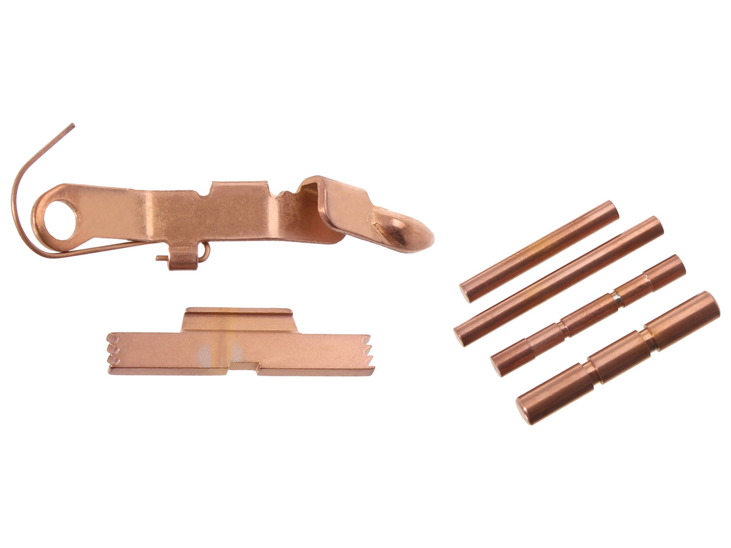 NDZ Glock 19 Gen 1-3 Extended Control Kit ESLL Pins Ghost Bullet Slide ...