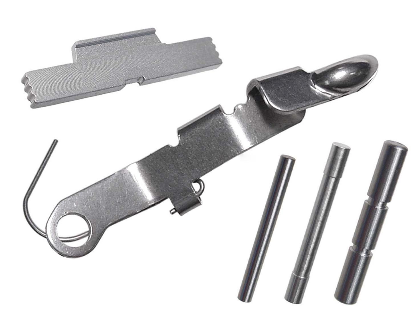 NDZ Glock 19 Gen 1-3 Extended Control Kit ESLL Pins Ghost Bullet Slide ...