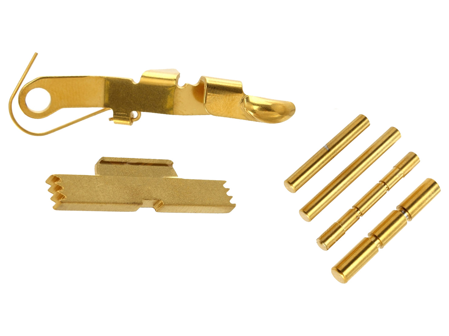 NDZ Glock 19 Gen 4 Extended Control Kit ESLL Pins Ghost Bullet Slide ...