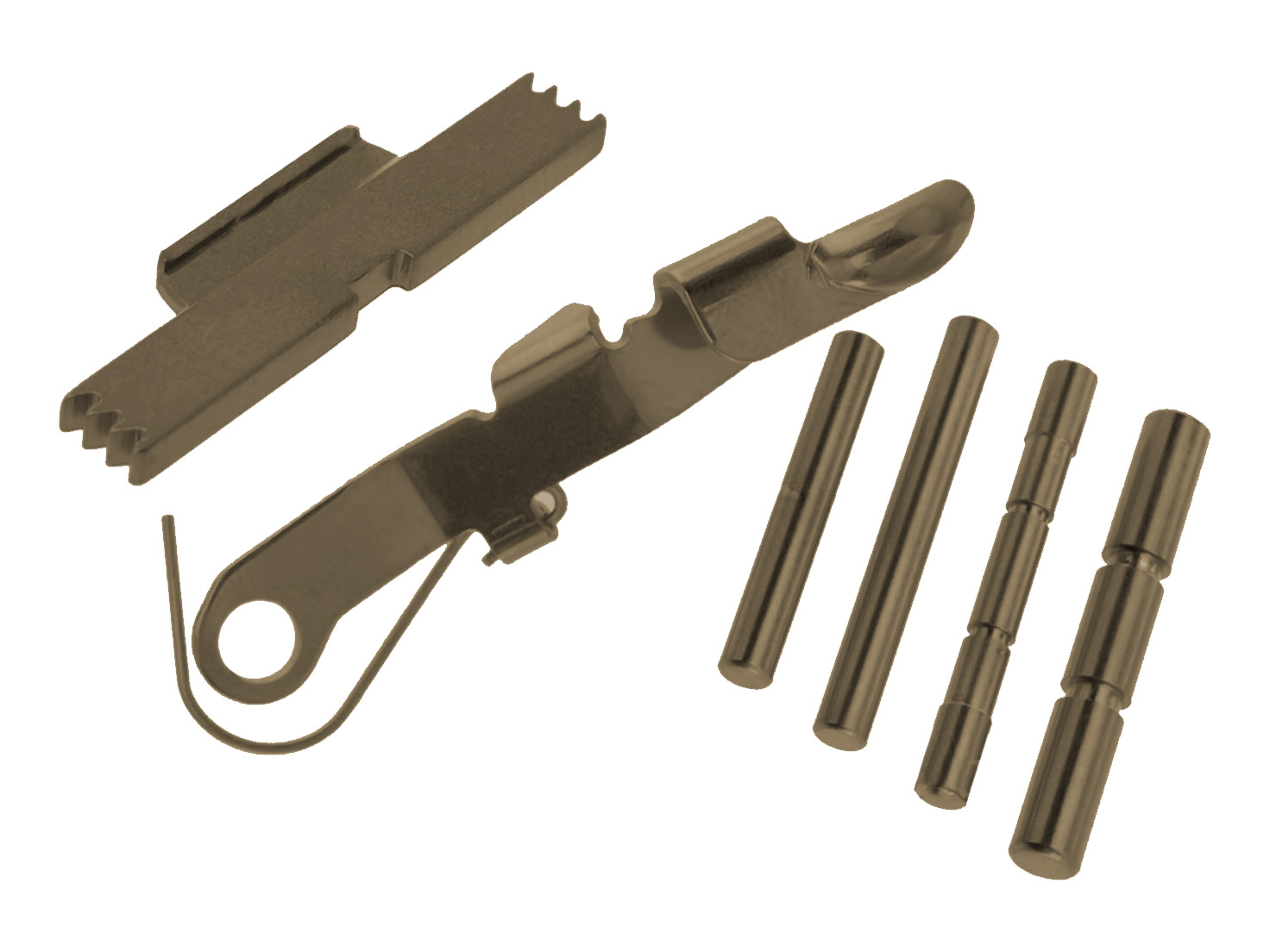 NDZ Glock 19 Gen 4 Extended Control Kit ESLL Pins Ghost Bullet Slide ...