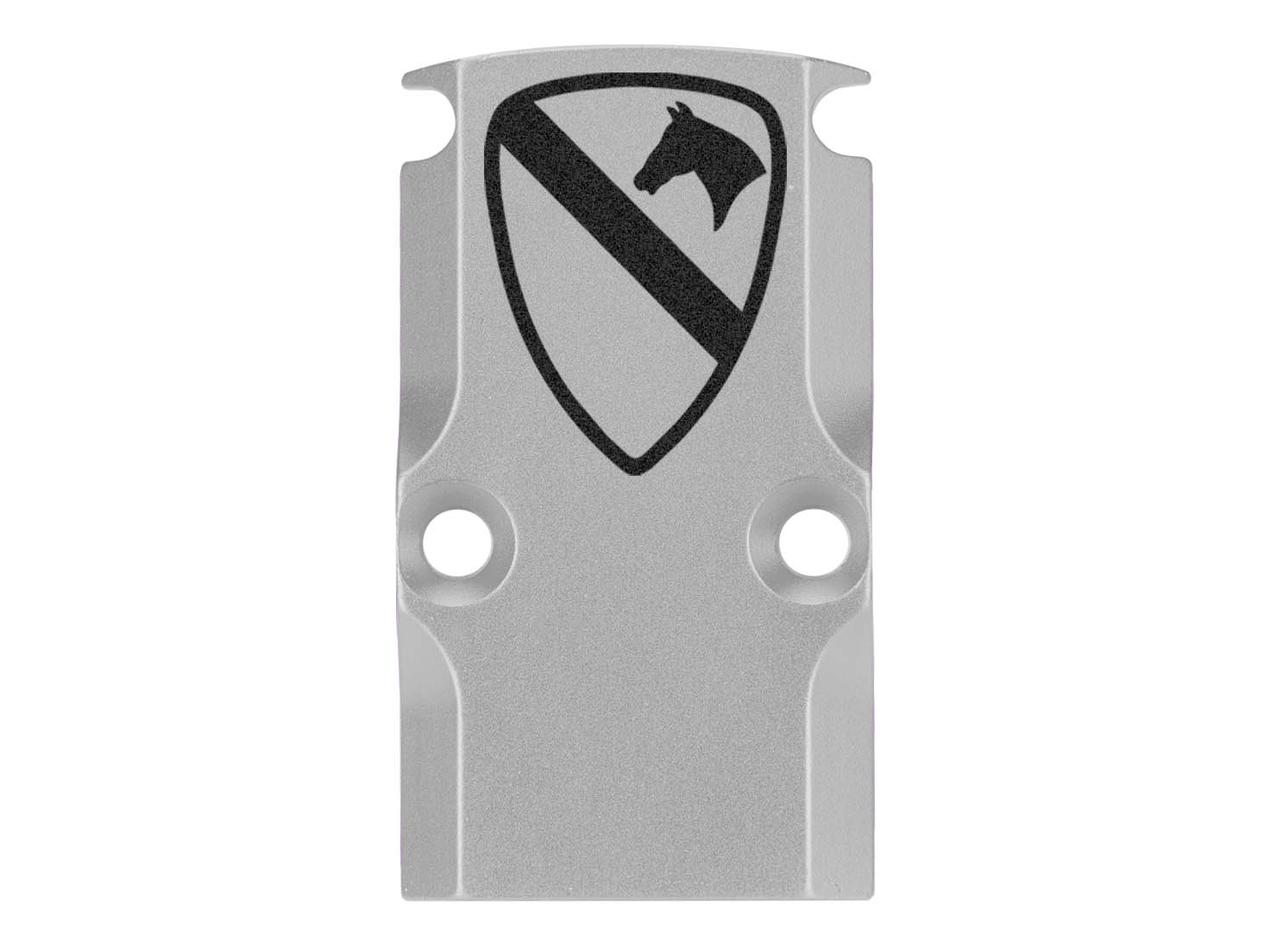 NDZ Glock 17 19 23 26 34 Gen 1-5 Aluminum RMR Cover Plate Engraved Silver - Picture 8 of 130