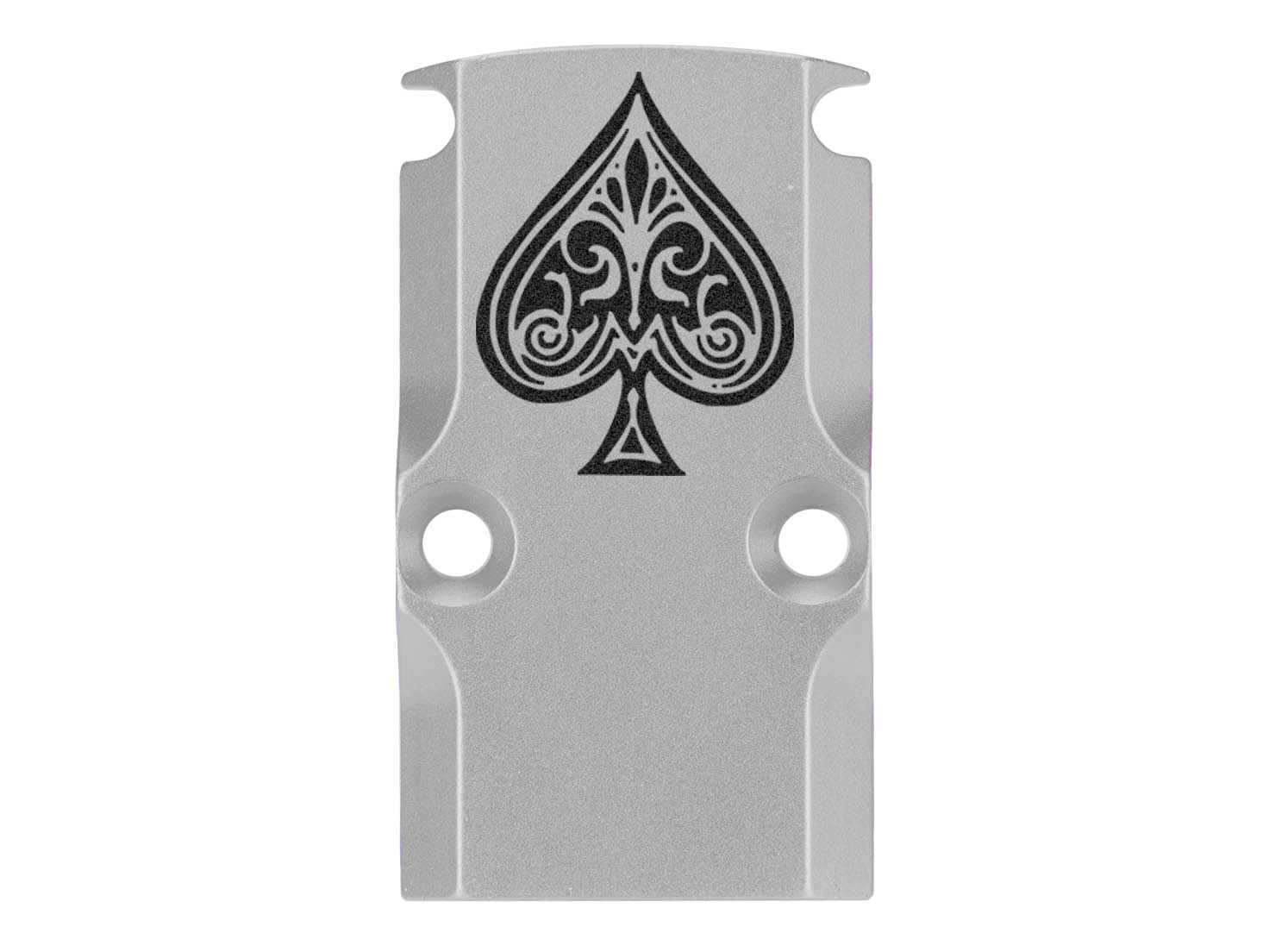 NDZ Glock 17 19 23 26 34 Gen 1-5 Aluminum RMR Cover Plate Engraved Silver - Picture 12 of 130