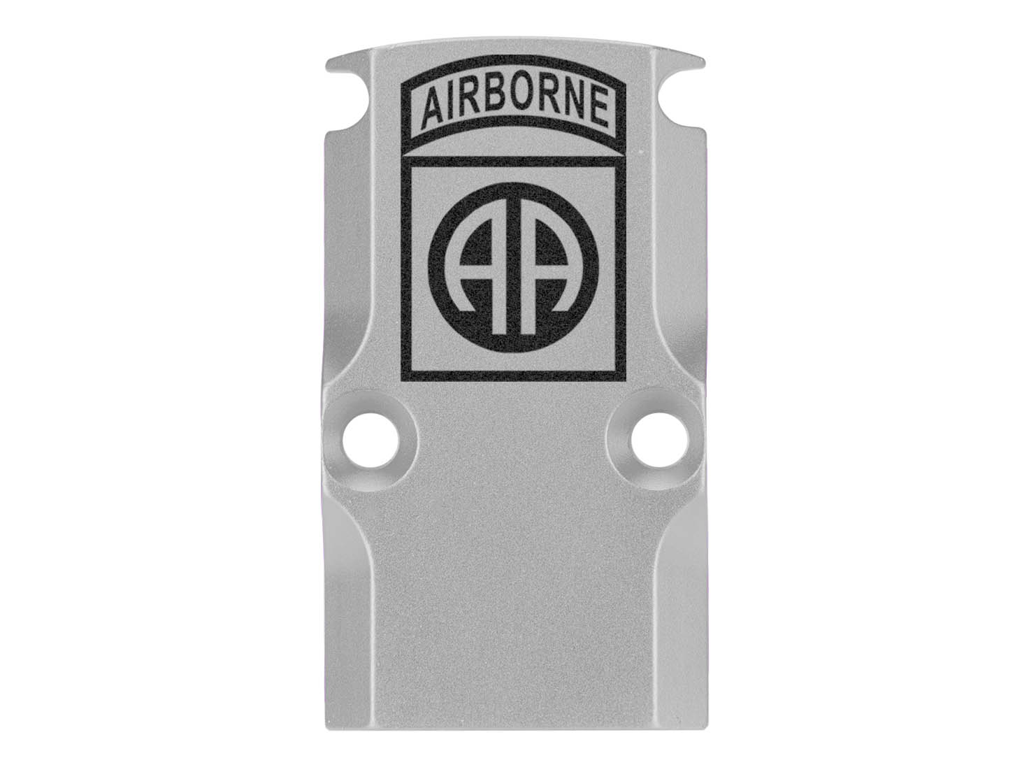NDZ Glock 17 19 23 26 34 Gen 1-5 Aluminum RMR Cover Plate Engraved Silver - Picture 13 of 130