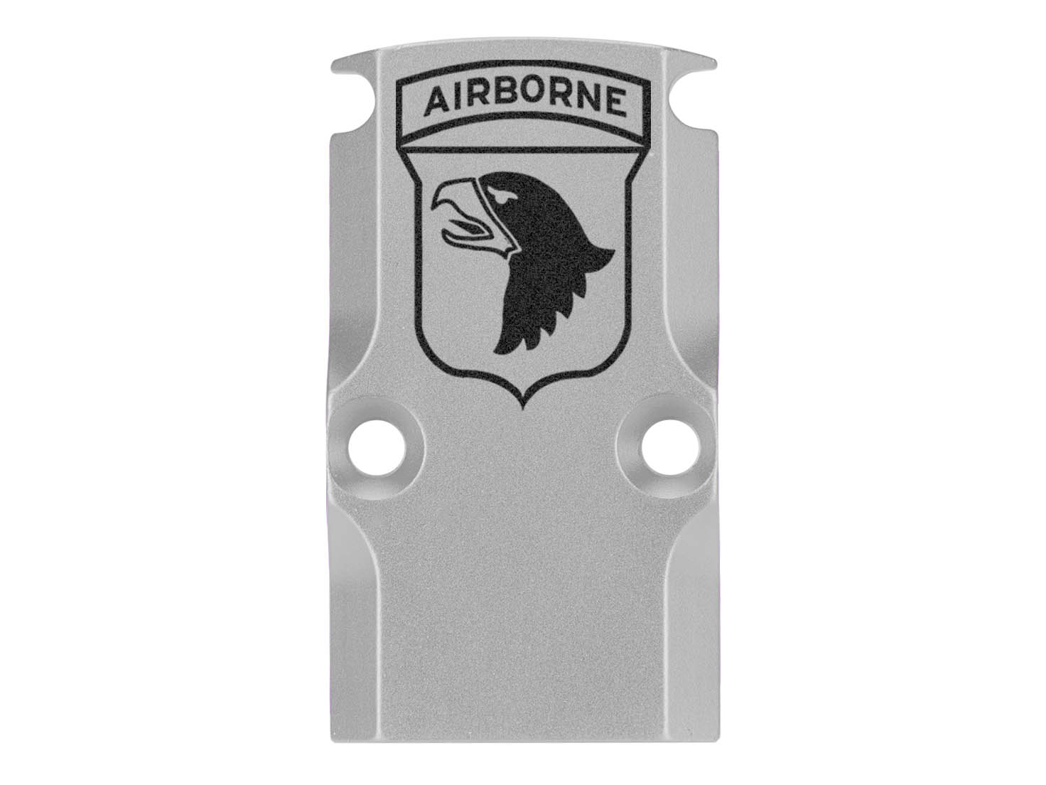 NDZ Glock 17 19 23 26 34 Gen 1-5 Aluminum RMR Cover Plate Engraved Silver - Picture 15 of 130