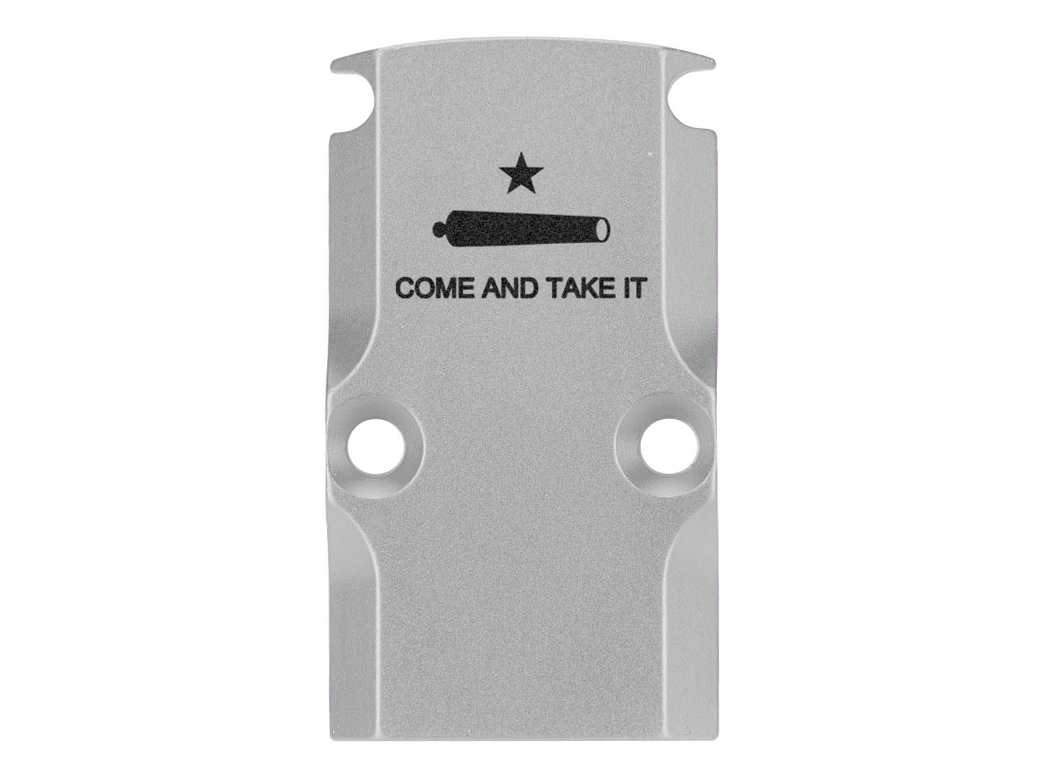 NDZ Glock 17 19 23 26 34 Gen 1-5 Aluminum RMR Cover Plate Engraved Silver - Picture 25 of 130