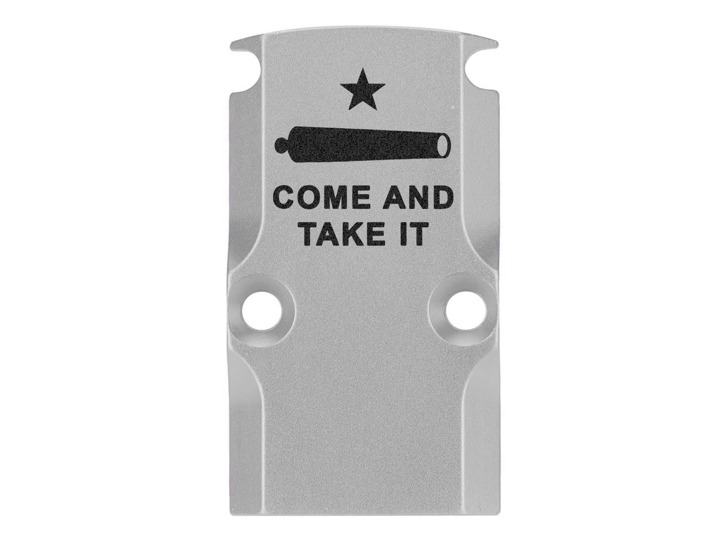 NDZ Glock 17 19 23 26 34 Gen 1-5 Aluminum RMR Cover Plate Engraved Silver - Picture 26 of 130