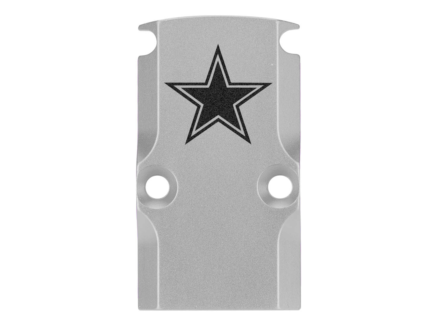 NDZ Glock 17 19 23 26 34 Gen 1-5 Aluminum RMR Cover Plate Engraved Silver - Picture 29 of 130