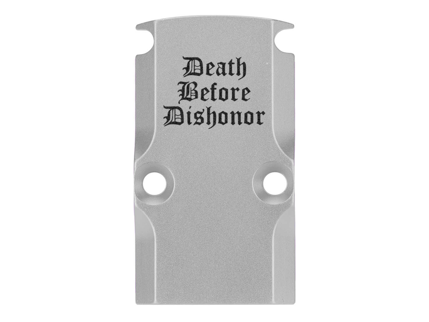 NDZ Glock 17 19 23 26 34 Gen 1-5 Aluminum RMR Cover Plate Engraved Silver - Picture 30 of 130