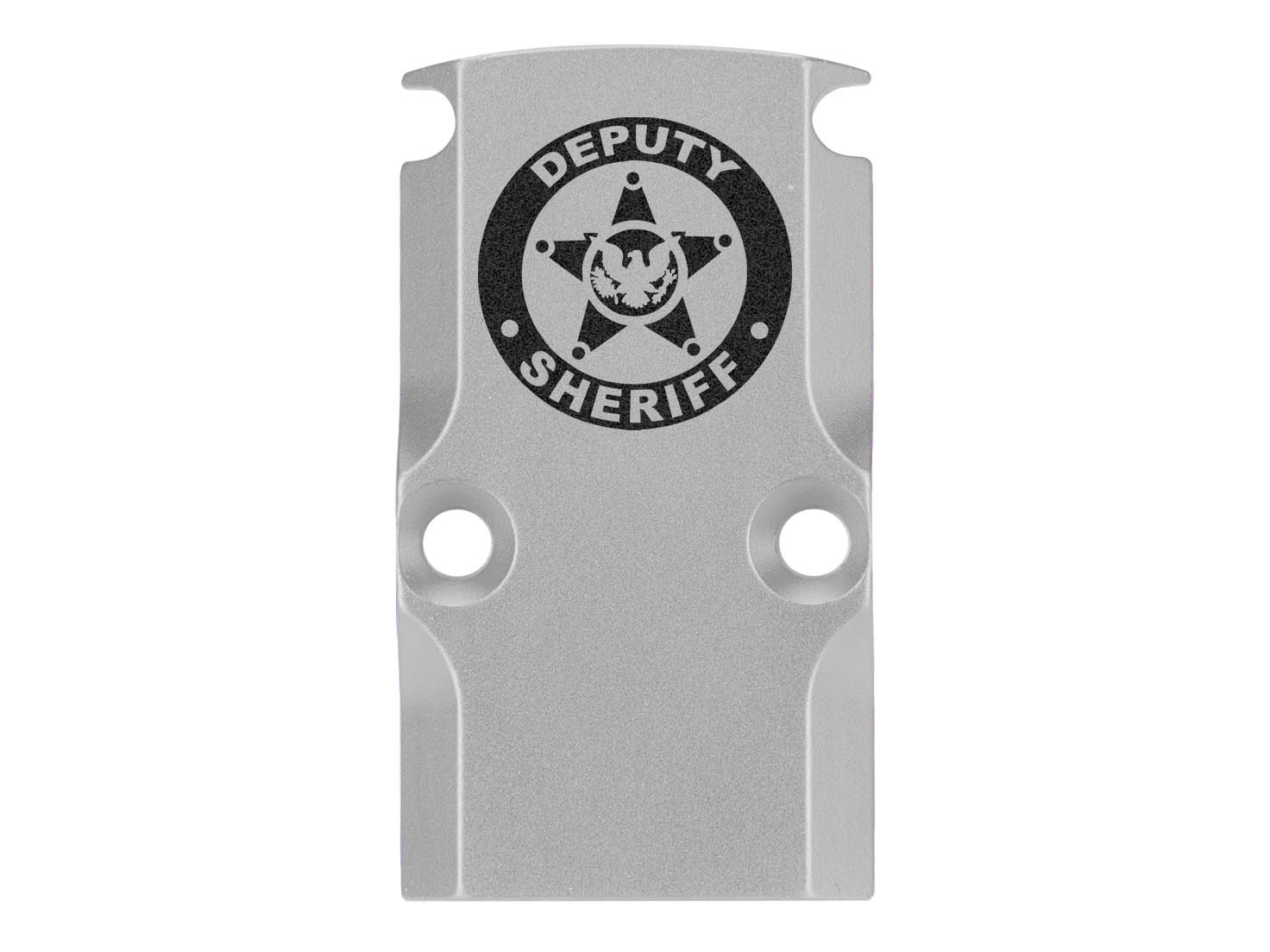 NDZ Glock 17 19 23 26 34 Gen 1-5 Aluminum RMR Cover Plate Engraved Silver - Picture 31 of 130