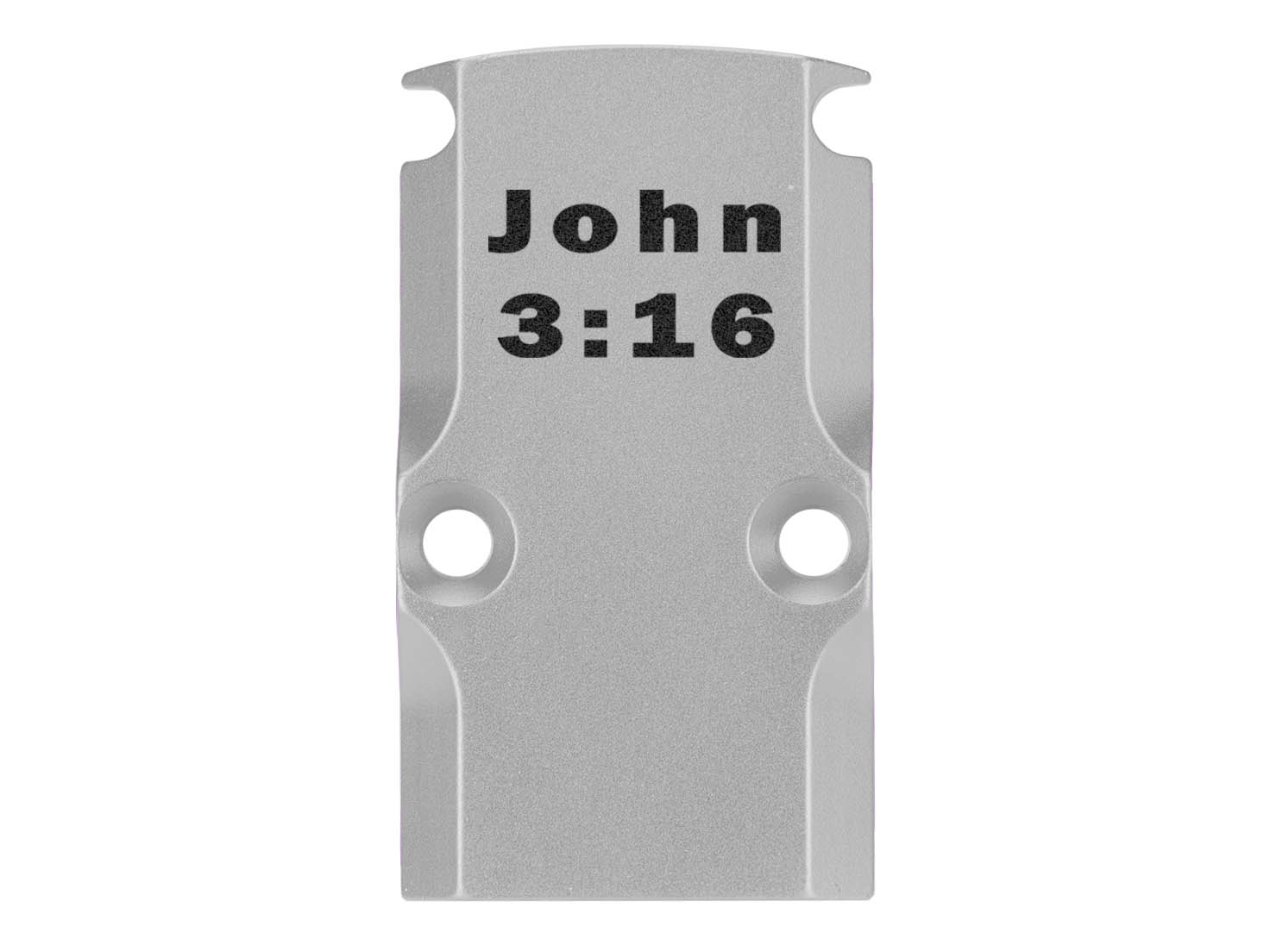 NDZ Glock 17 19 23 26 34 Gen 1-5 Aluminum RMR Cover Plate Engraved Silver - Picture 116 of 130