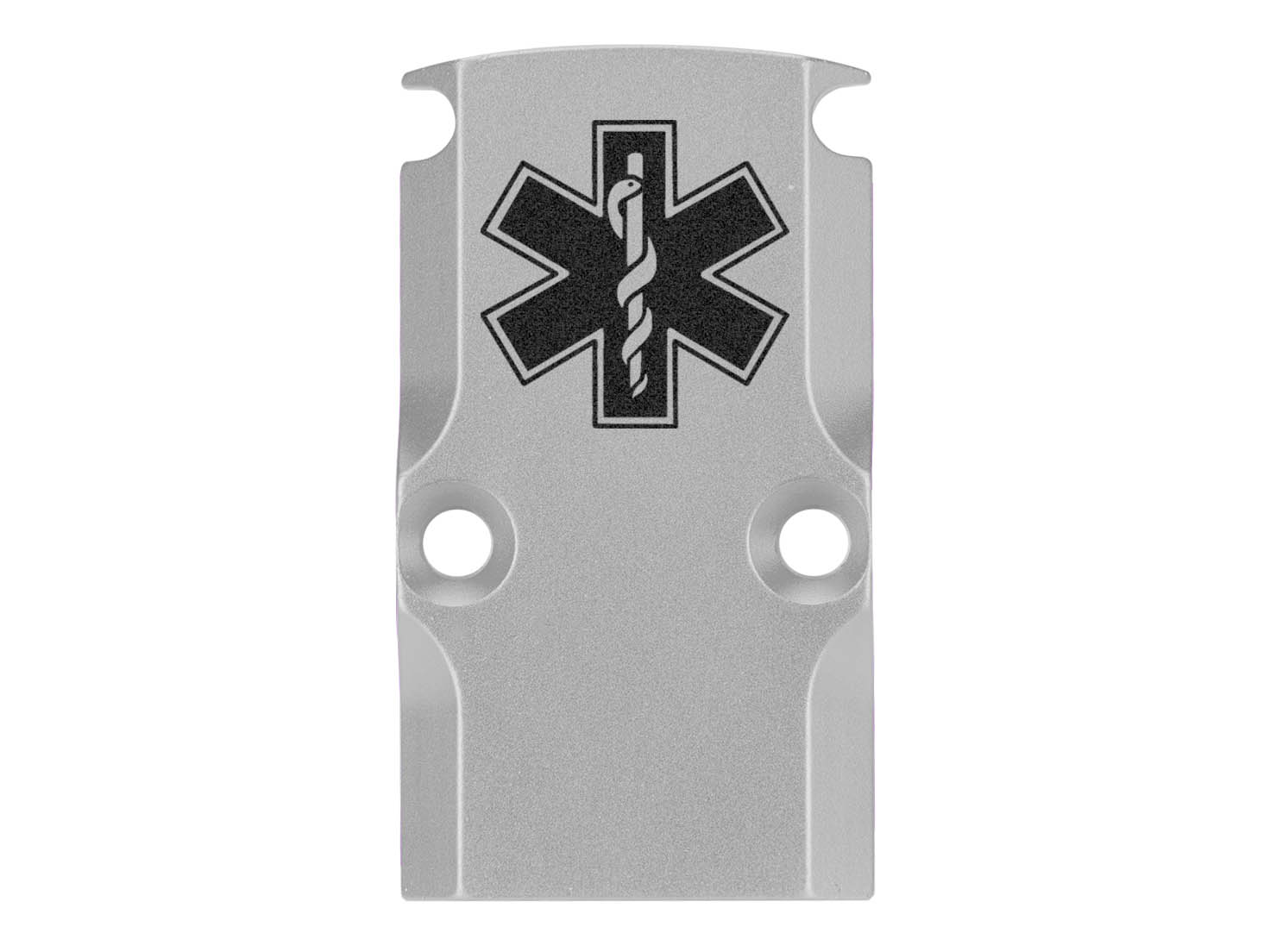 NDZ Glock 17 19 23 26 34 Gen 1-5 Aluminum RMR Cover Plate Engraved Silver - Picture 36 of 130