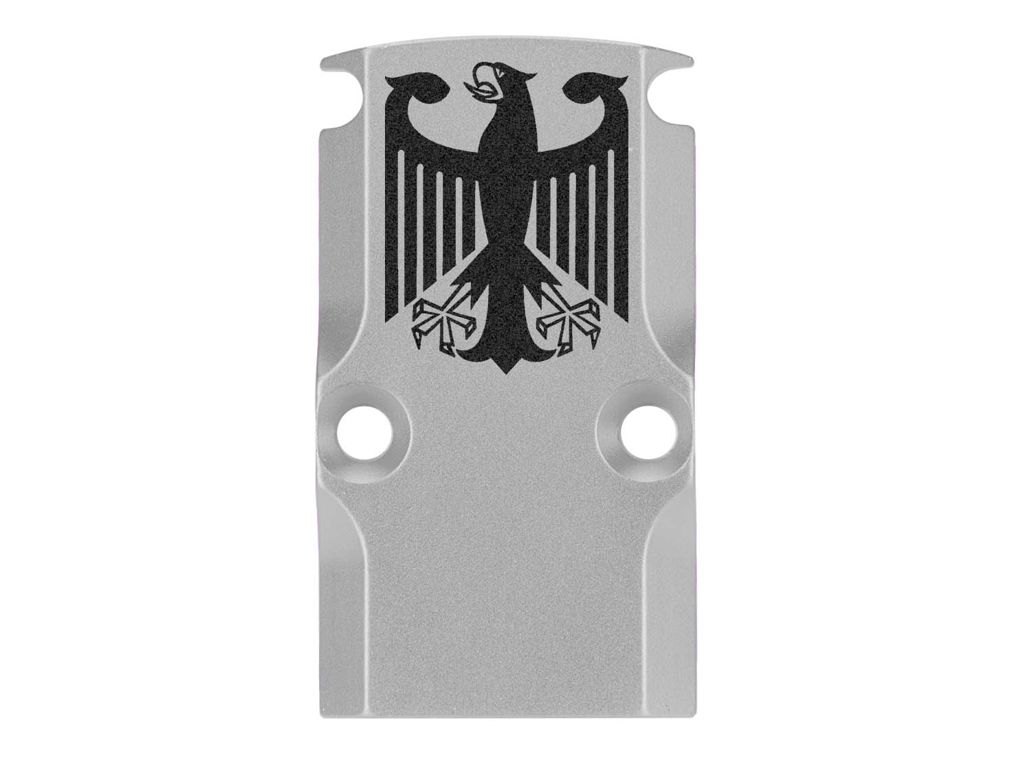 NDZ Glock 17 19 23 26 34 Gen 1-5 Aluminum RMR Cover Plate Engraved Silver - Picture 38 of 130