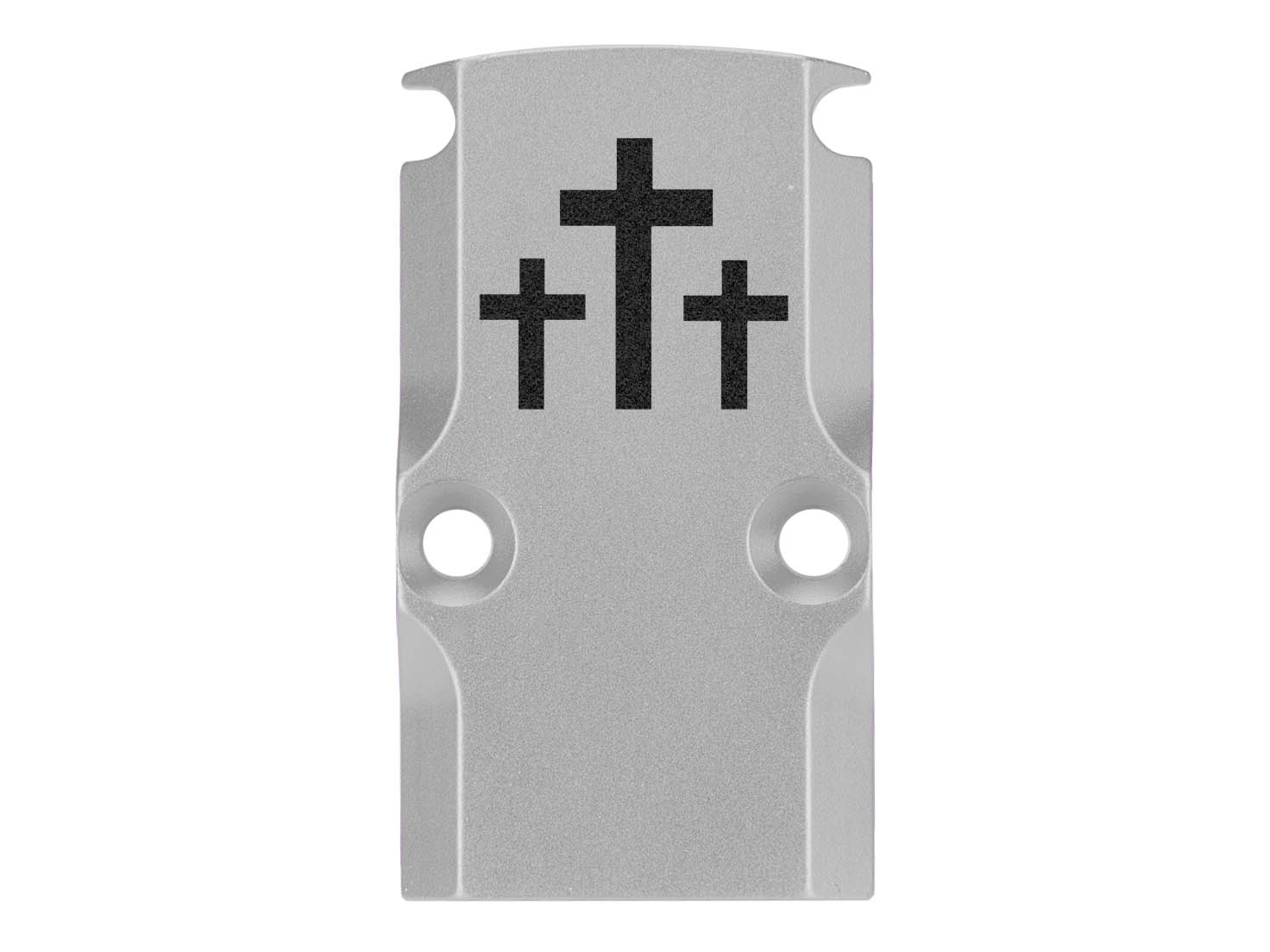 NDZ Glock 17 19 23 26 34 Gen 1-5 Aluminum RMR Cover Plate Engraved Silver - Picture 119 of 130