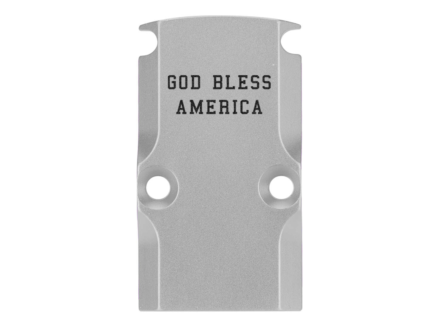 NDZ Glock 17 19 23 26 34 Gen 1-5 Aluminum RMR Cover Plate Engraved Silver - Picture 39 of 130