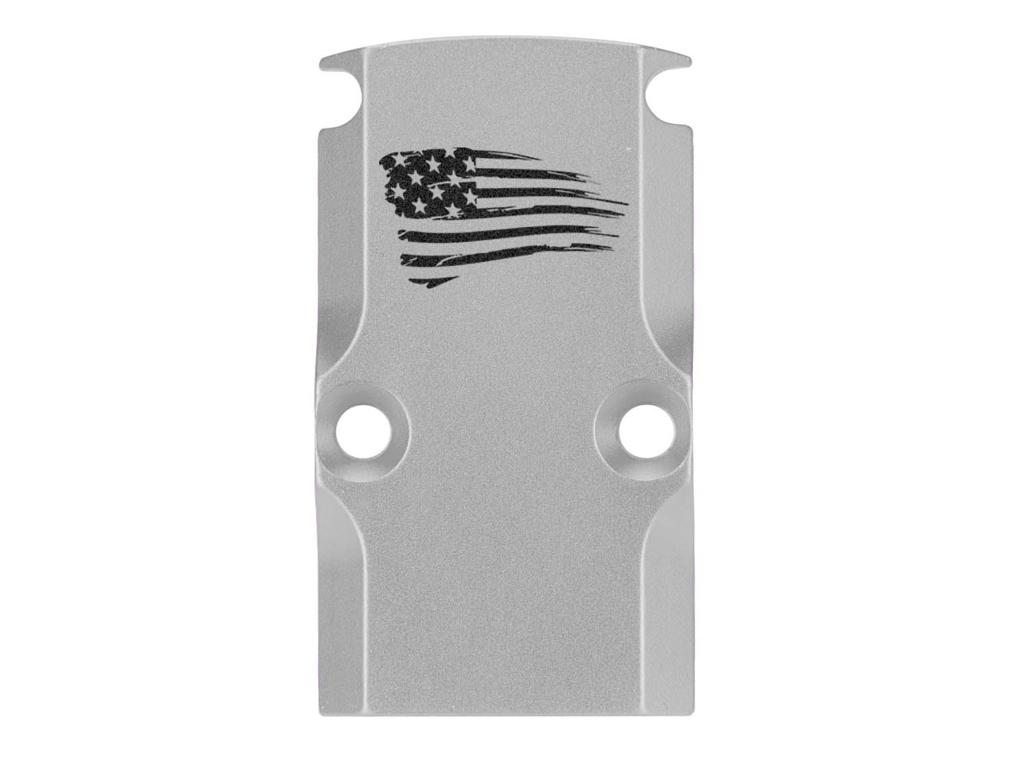 NDZ Glock 17 19 23 26 34 Gen 1-5 Aluminum RMR Cover Plate Engraved Silver - Picture 128 of 130