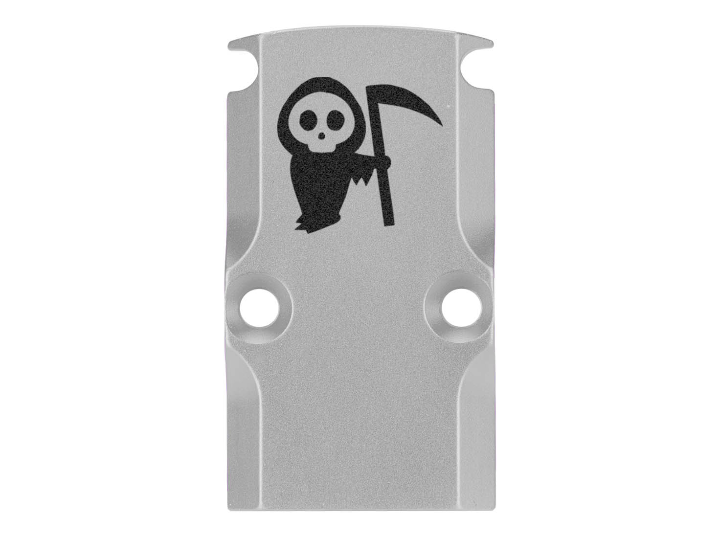 NDZ Glock 17 19 23 26 34 Gen 1-5 Aluminum RMR Cover Plate Engraved Silver - Picture 42 of 130