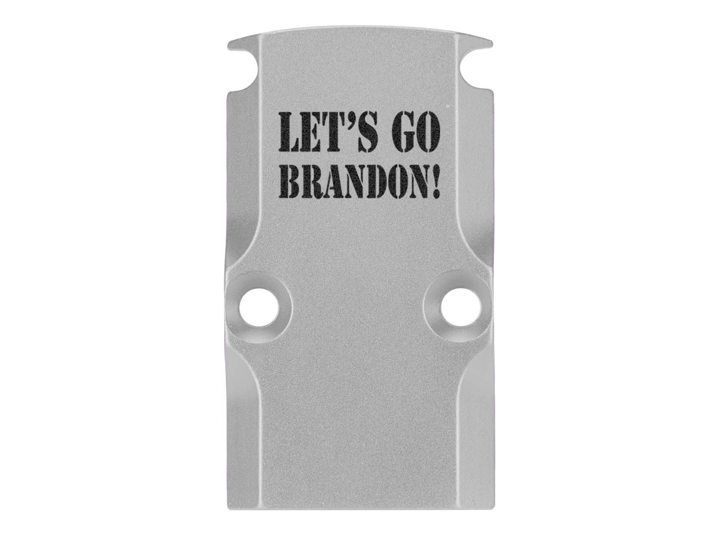NDZ Glock 17 19 23 26 34 Gen 1-5 Aluminum RMR Cover Plate Engraved Silver - Picture 130 of 130
