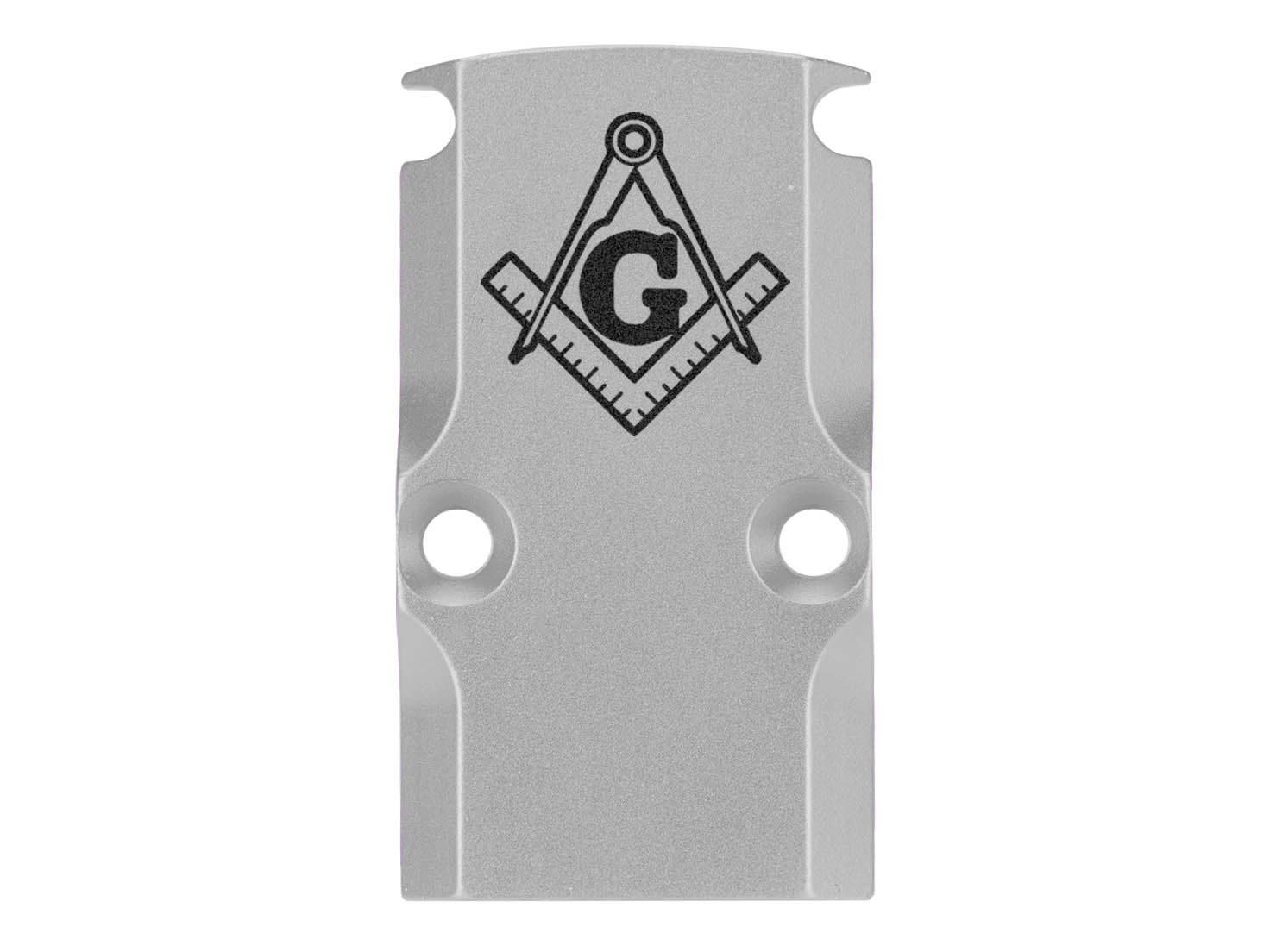 NDZ Glock 17 19 23 26 34 Gen 1-5 Aluminum RMR Cover Plate Engraved Silver - Picture 48 of 130