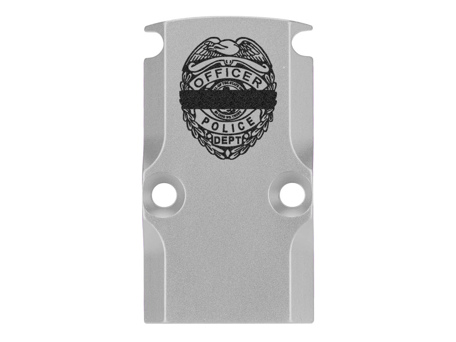 NDZ Glock 17 19 23 26 34 Gen 1-5 Aluminum RMR Cover Plate Engraved Silver - Picture 54 of 130