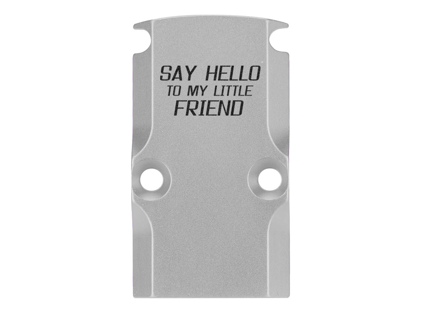 NDZ Glock 17 19 23 26 34 Gen 1-5 Aluminum RMR Cover Plate Engraved Silver - Picture 59 of 130