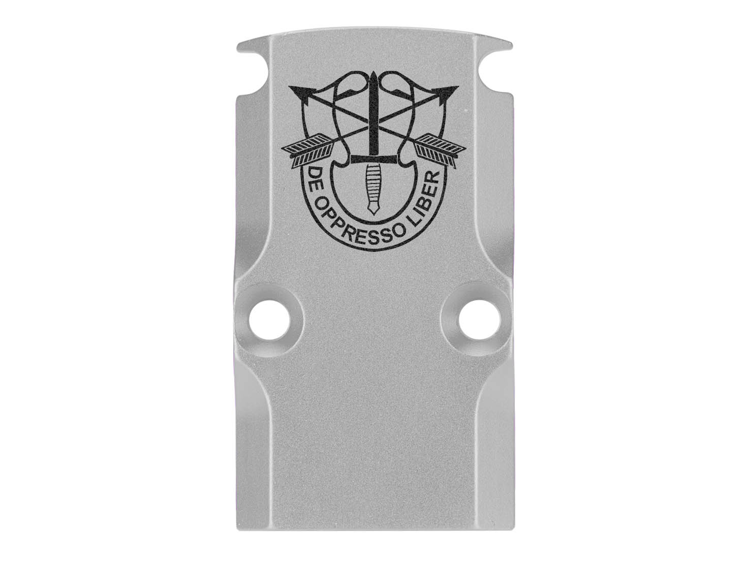 NDZ Glock 17 19 23 26 34 Gen 1-5 Aluminum RMR Cover Plate Engraved Silver - Picture 65 of 130