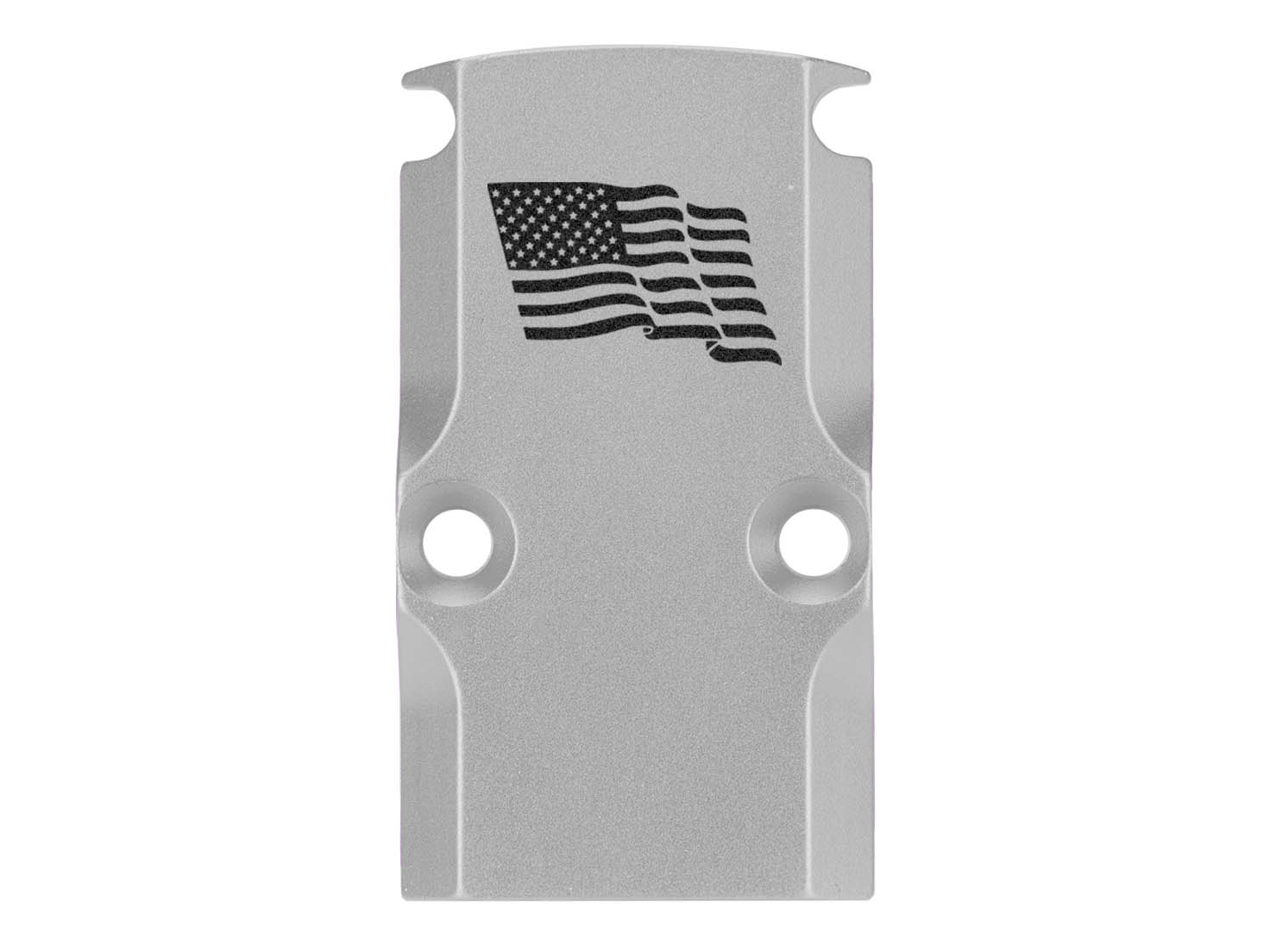 NDZ Glock 17 19 23 26 34 Gen 1-5 Aluminum RMR Cover Plate Engraved Silver - Picture 75 of 130