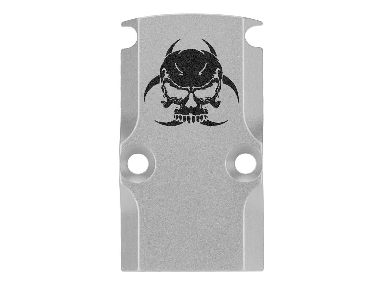 NDZ Glock 17 19 23 26 34 Gen 1-5 Aluminum RMR Cover Plate Engraved Silver - Picture 81 of 130