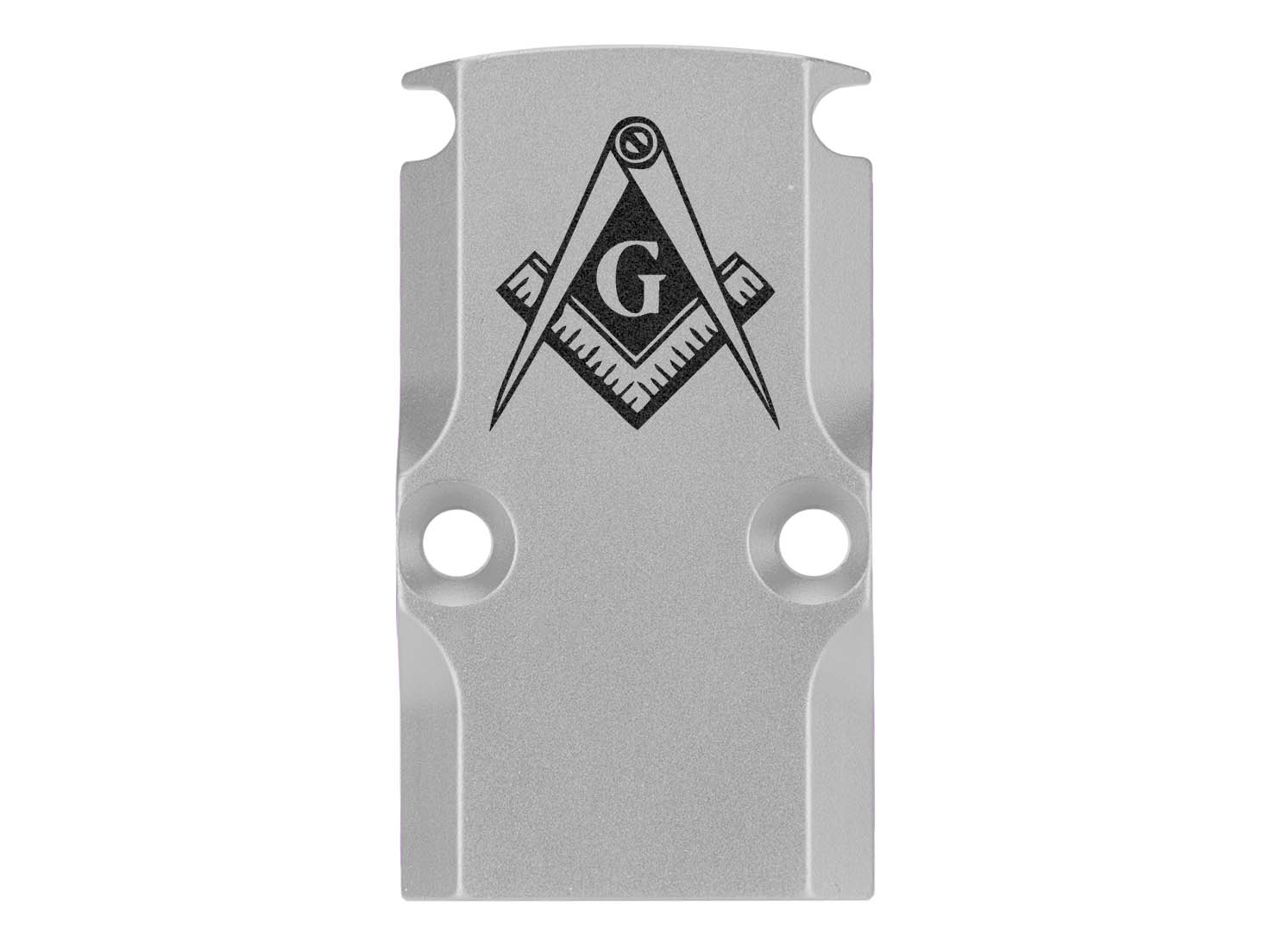 NDZ Glock 17 19 23 26 34 Gen 1-5 Aluminum RMR Cover Plate Engraved Silver - Picture 82 of 130