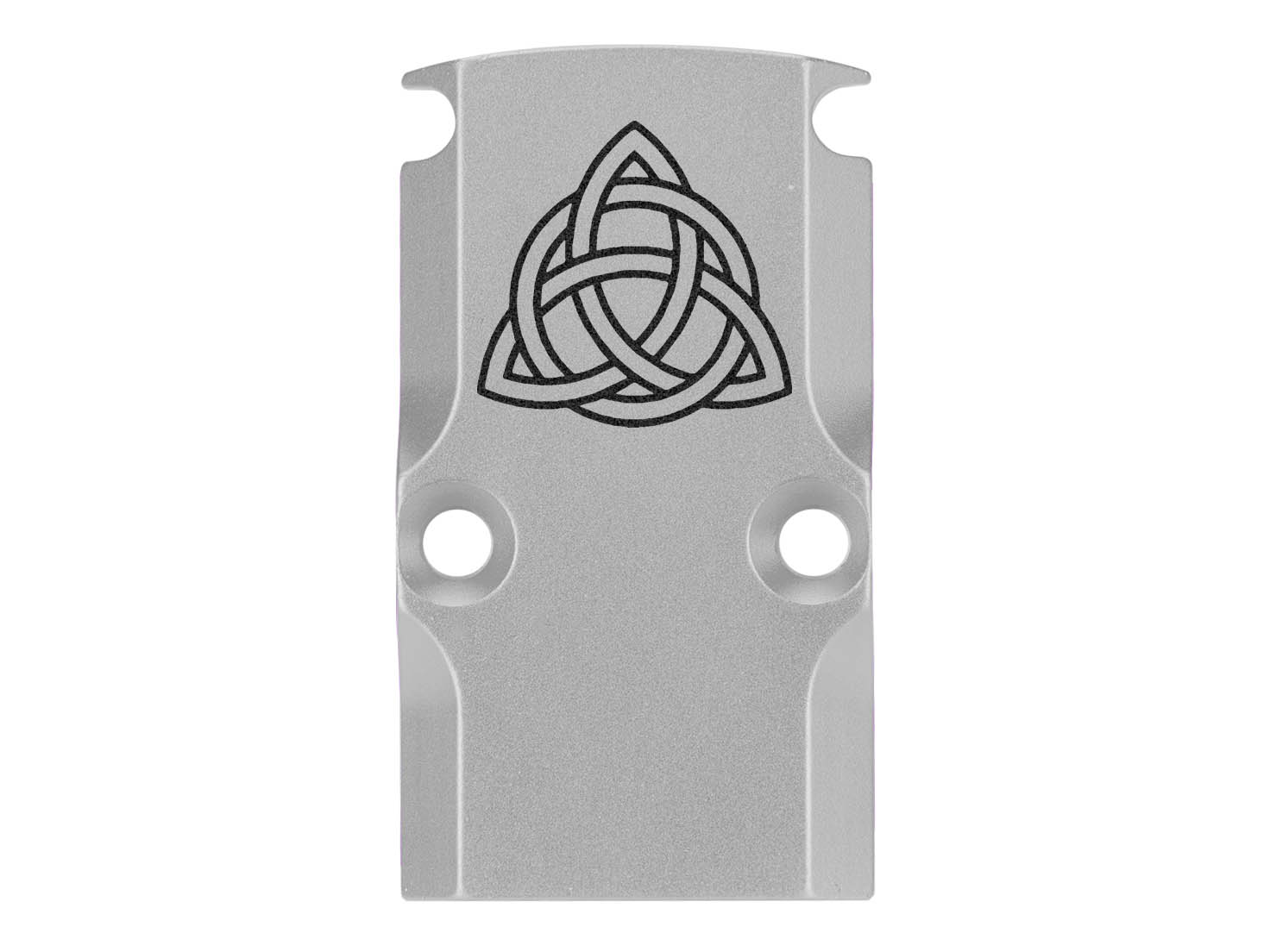 NDZ Glock 17 19 23 26 34 Gen 1-5 Aluminum RMR Cover Plate Engraved Silver - Picture 83 of 130