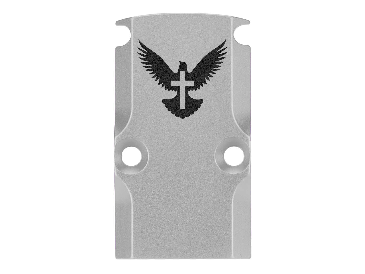 NDZ Glock 17 19 23 26 34 Gen 1-5 Aluminum RMR Cover Plate Engraved Silver - Picture 86 of 130