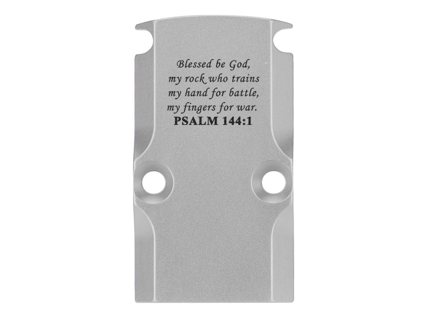 NDZ Glock 17 19 23 26 34 Gen 1-5 Aluminum RMR Cover Plate Engraved Silver - Picture 88 of 130