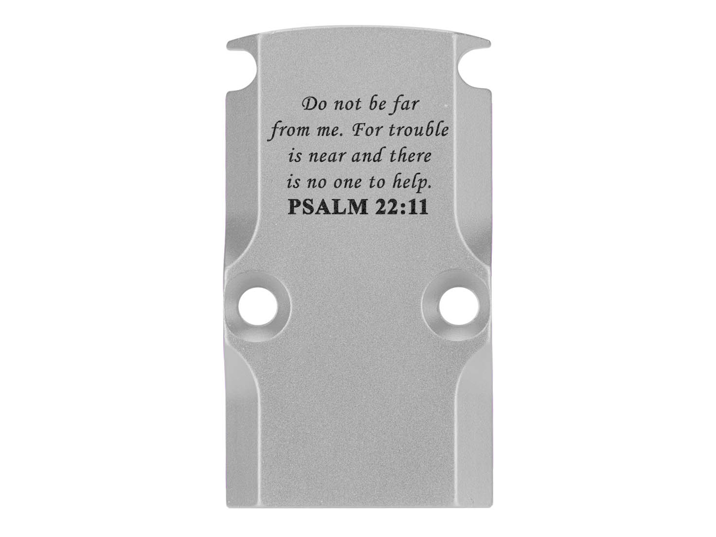 NDZ Glock 17 19 23 26 34 Gen 1-5 Aluminum RMR Cover Plate Engraved Silver - Picture 89 of 130