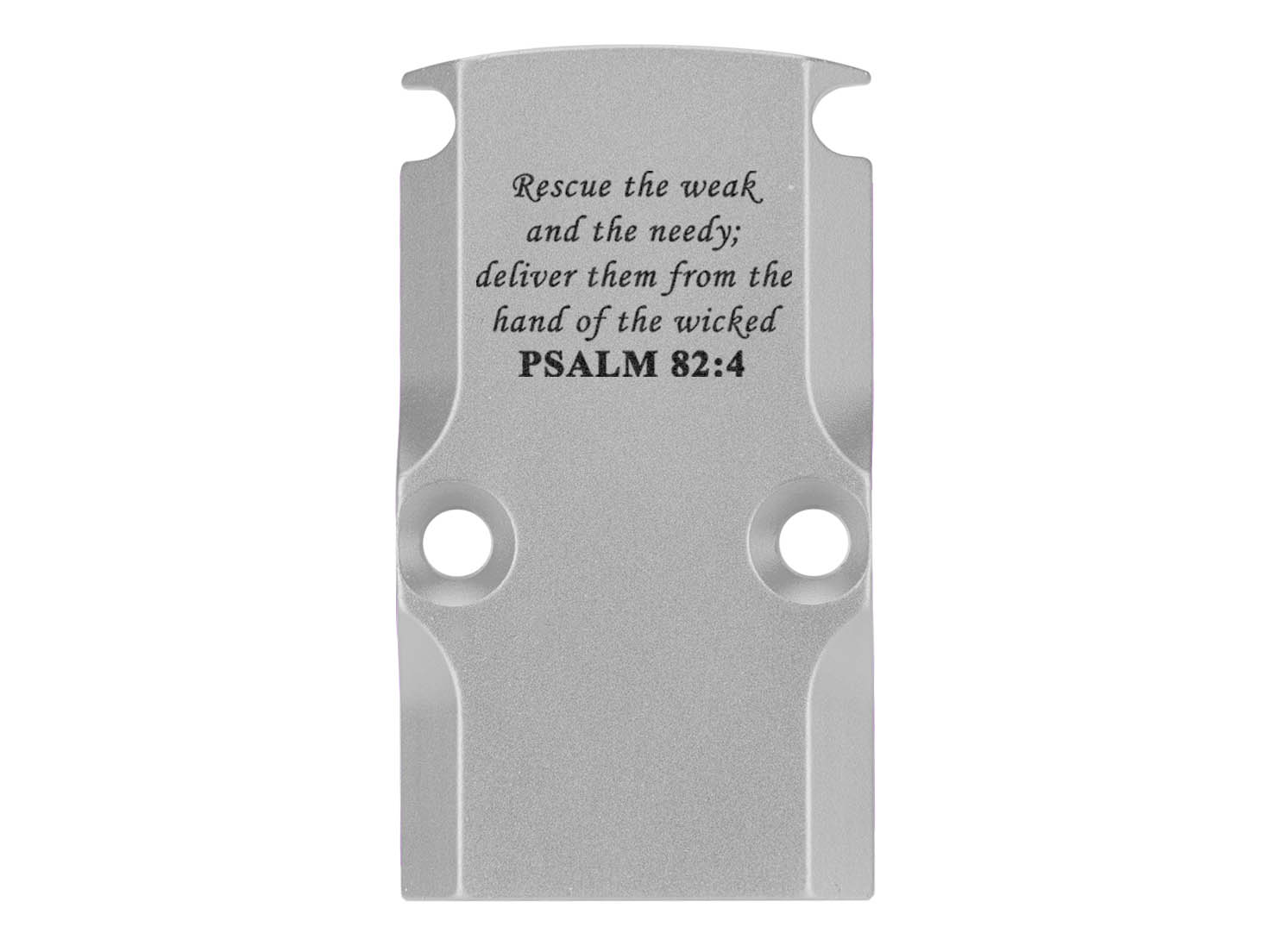 NDZ Glock 17 19 23 26 34 Gen 1-5 Aluminum RMR Cover Plate Engraved Silver - Picture 90 of 130
