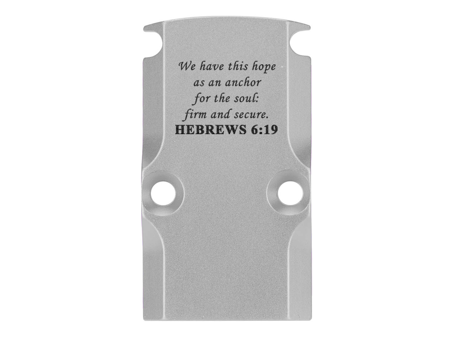 NDZ Glock 17 19 23 26 34 Gen 1-5 Aluminum RMR Cover Plate Engraved Silver - Picture 91 of 130